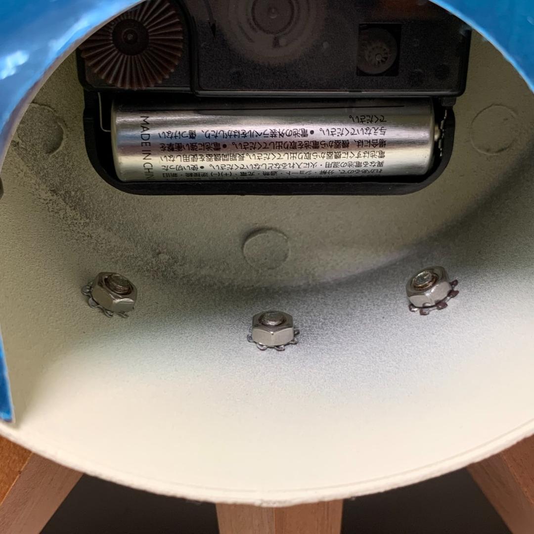 ★ジョージネルソン サンバーストクロック　ウォールナット　ブラウン