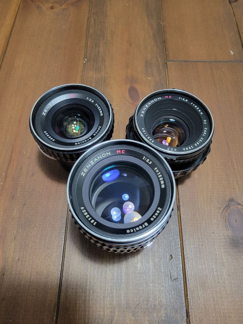 Zenza Bronica S2 レンズ3本 フィルムパック×2セット