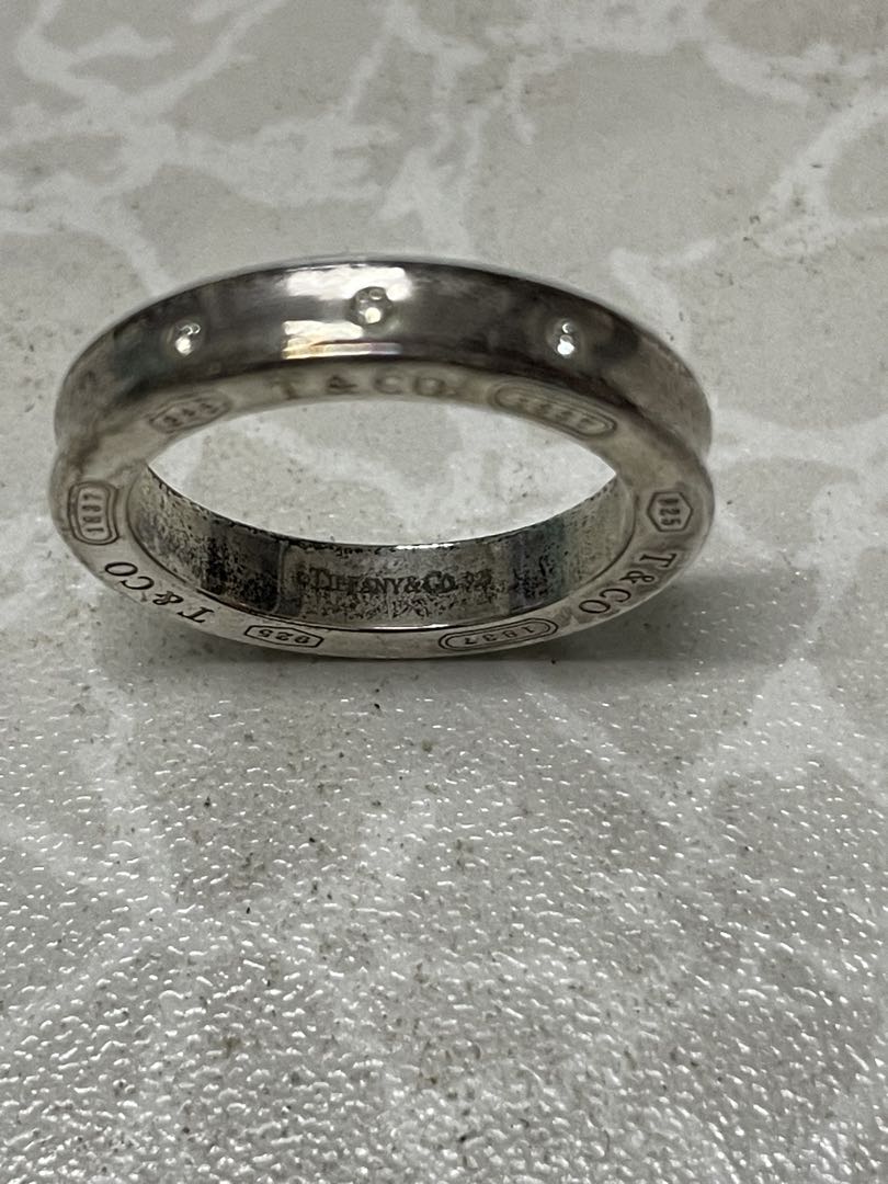 ②Tiffany & Co. 925 サークルペンダントチェーン付き 箱あり