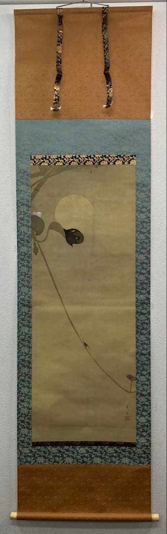 木村武山　絹本　掛軸　識箱／木村武夫（横山大観・下村観山・菱田春草・岡倉天心）