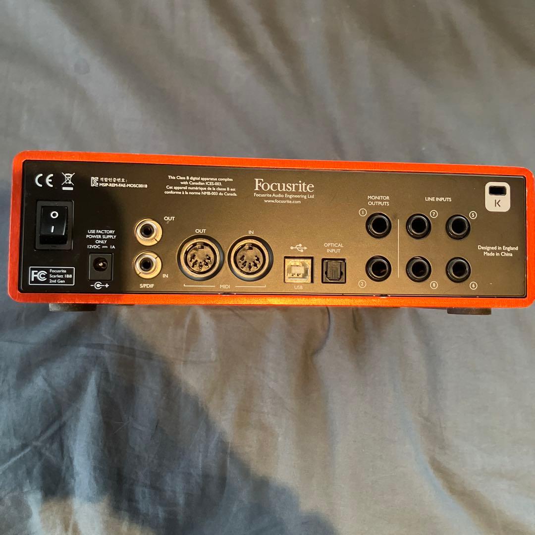 Focusrite Scarlett 18i8 gen2 オーディオIF