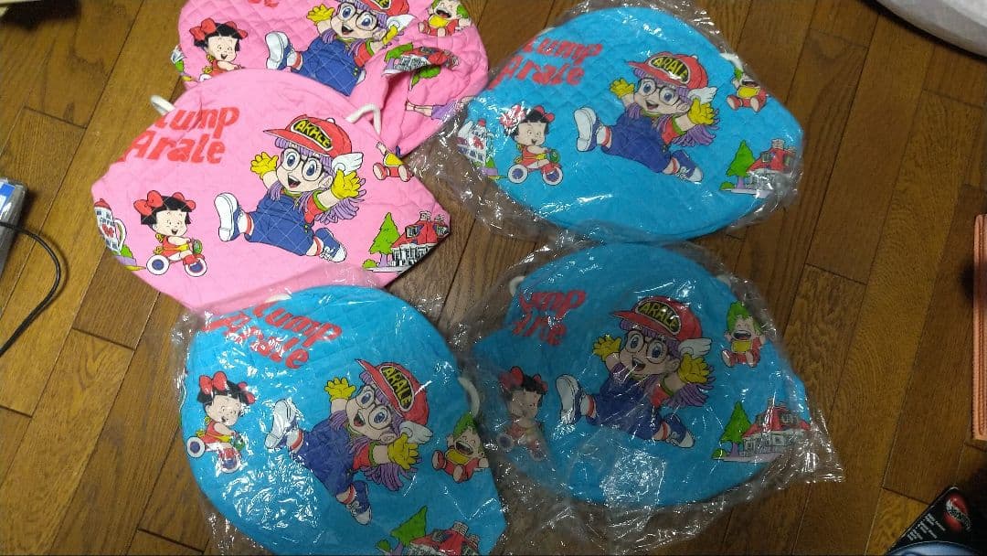 ドクタースランプ アラレちゃん 洗濯かご バスケット 布製 アンティーク