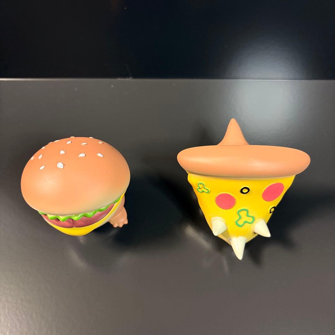 アクマトイズ バーガーレックス ピザケラトプス Lサイズ ソフビ 恐竜