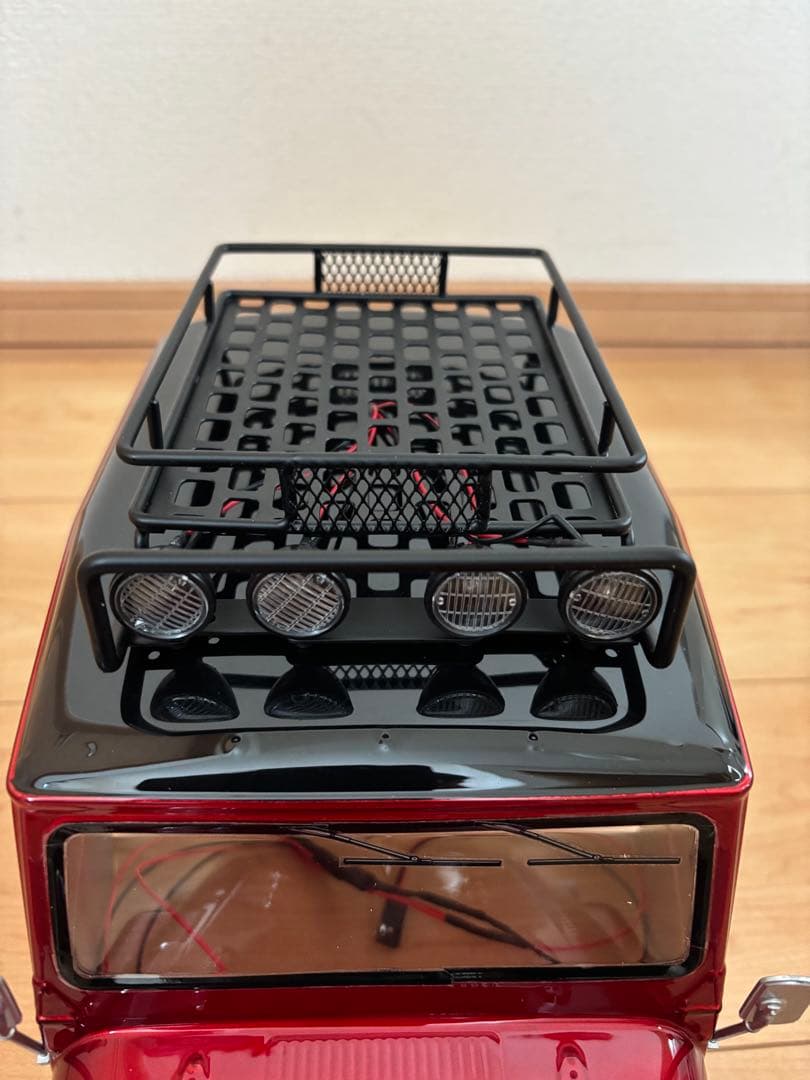 の*り様 【新品！キャンディレッド！】タミヤ LED8灯 ランクル40 ボディ！