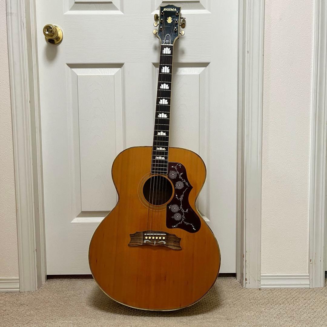 ‘70s Egima folk real guitar ギター　ハミングバード