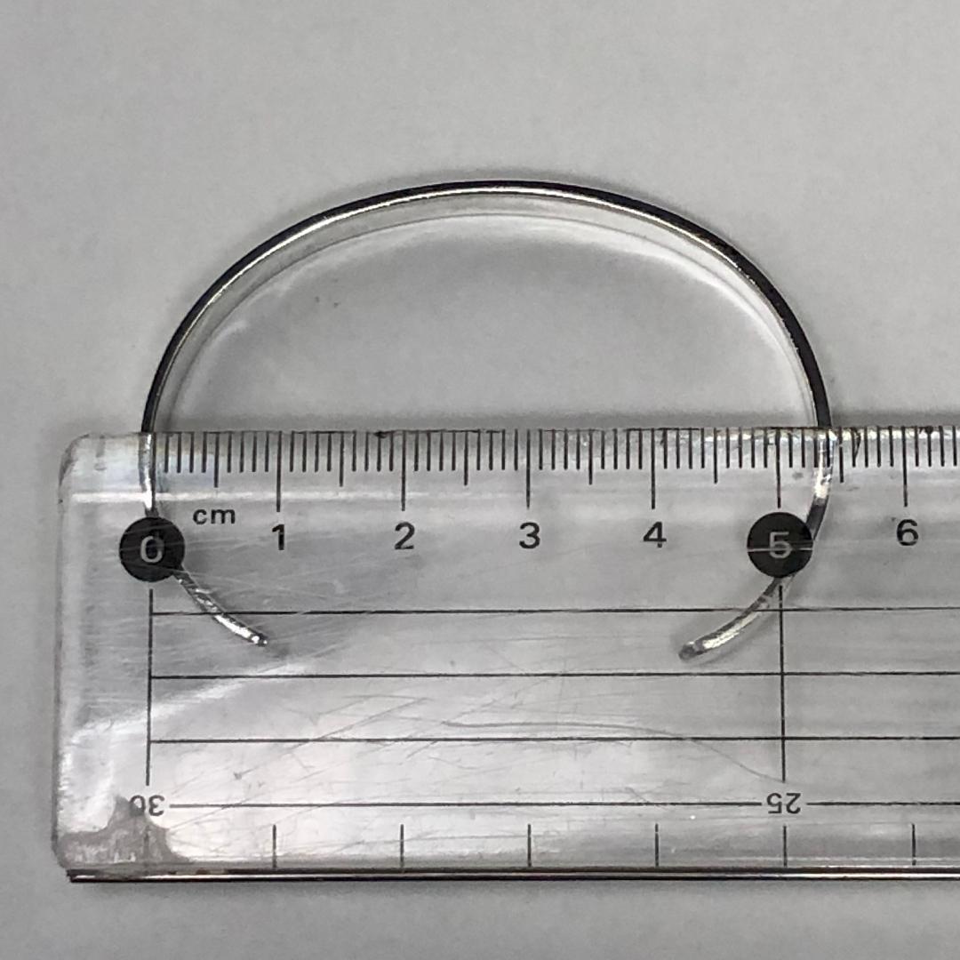 インディアンジュエリー　ホピ族　バングル　スターリング シルバー　オーバーレイ