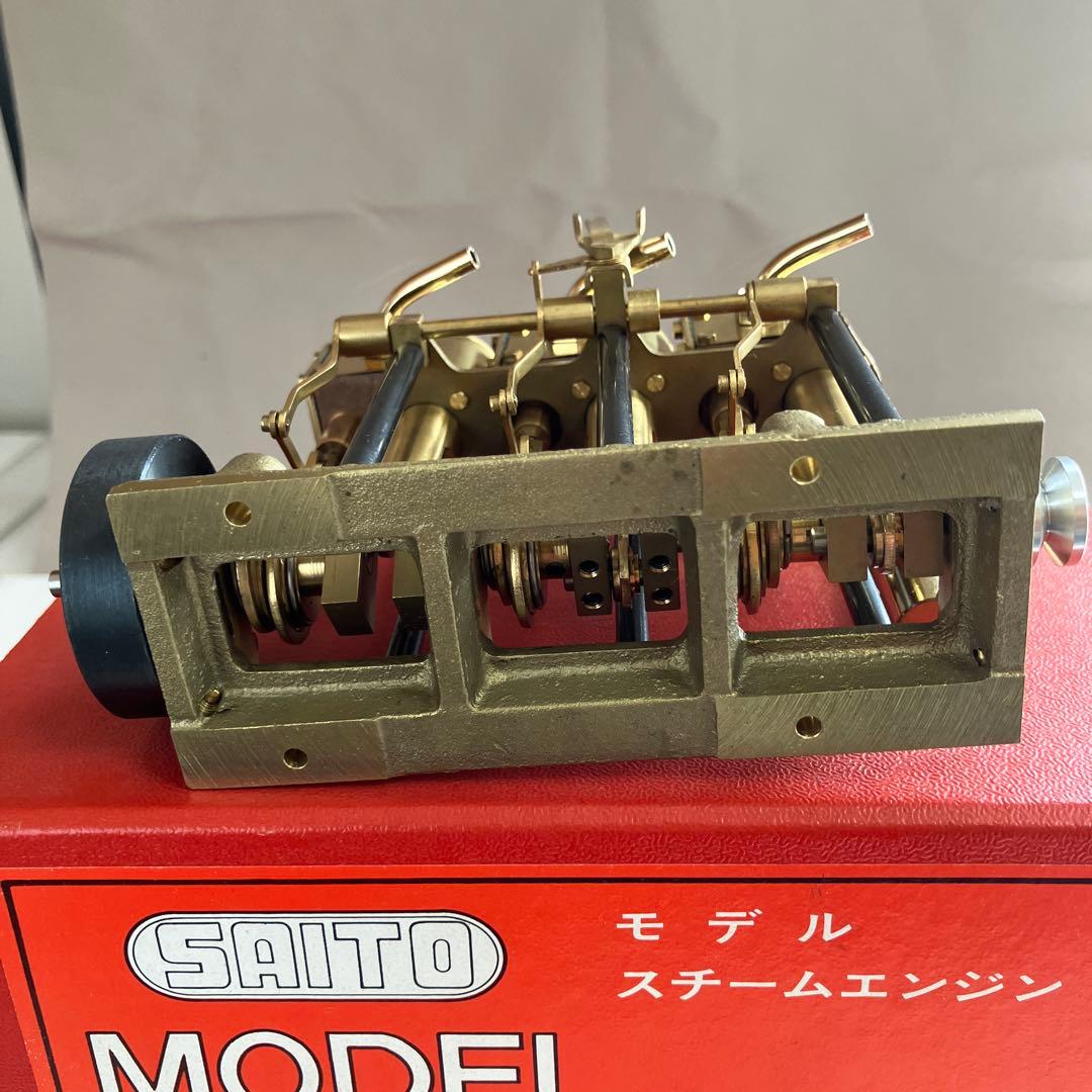 SAITO モデル スチーム エンジン T3DR & ボイラーB3