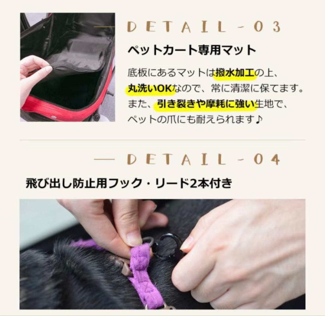 ペットカート　ドッグカート　ペット用品　犬用品　4輪　多機能　グレー