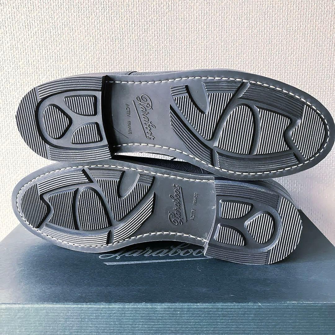 【未使用】パラブーツ シャンボード ネイビー グレインカーフ 7.5（26cm）