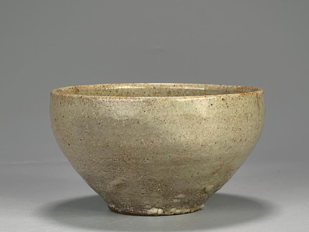 朝鮮古美術　李朝時代　茶道具　茶碗　白磁　貫入 時代　古物　韓国美術　旧蔵供箱