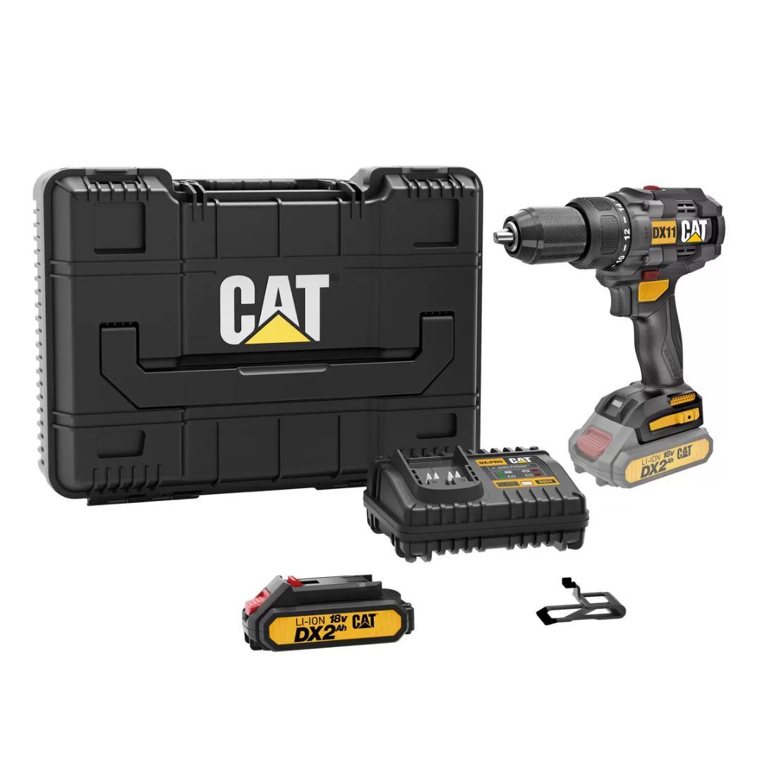 ば*ぁ様 CATERPILLAR 18Vドリルドライバーセット バッテリー2個付