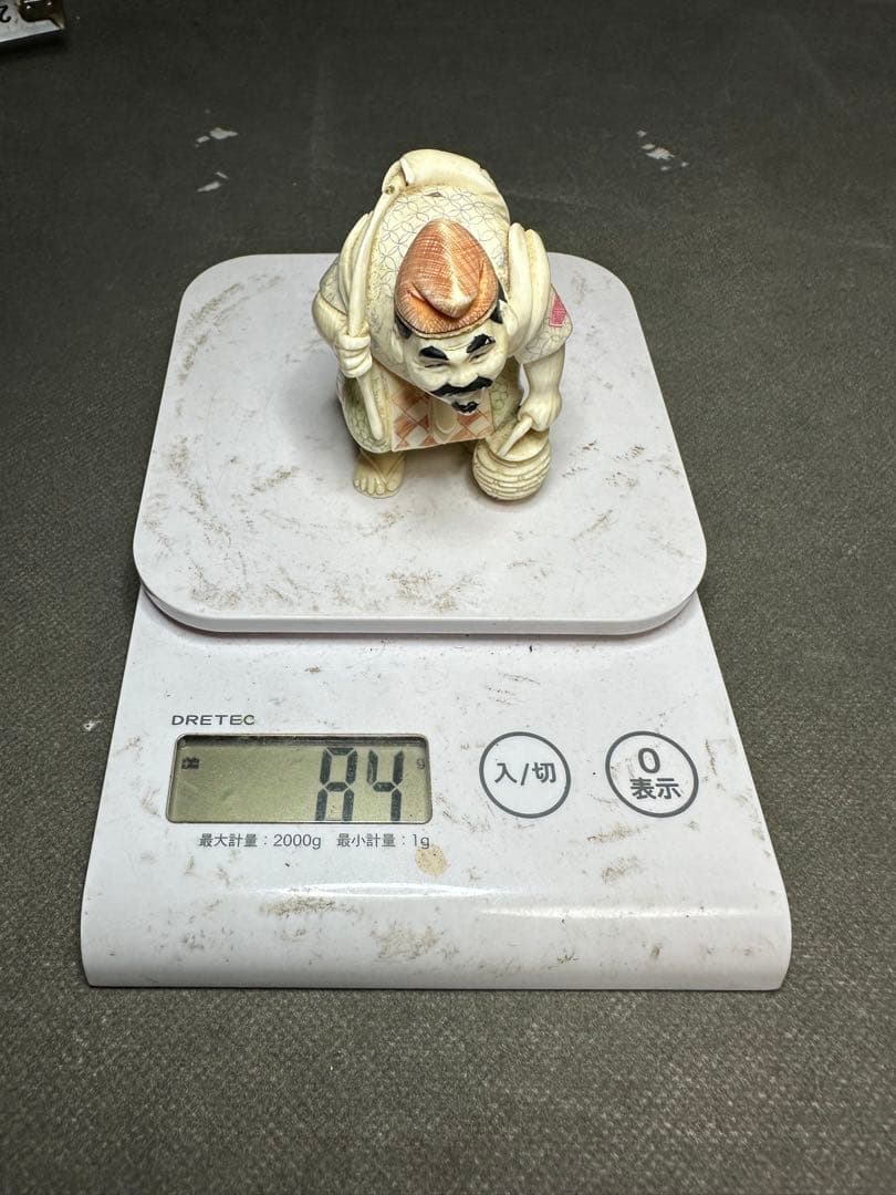 極上　七福神　置物　根付　印籠　天然素材　アンティーク　骨董　飾り物　古美術品