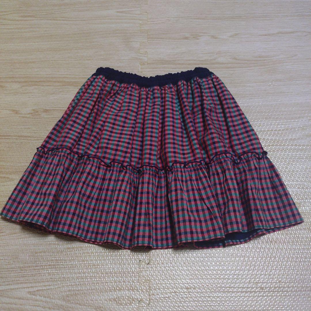 【新品未開封】ファミリア　リバーシブル　フリルスカート　120センチ