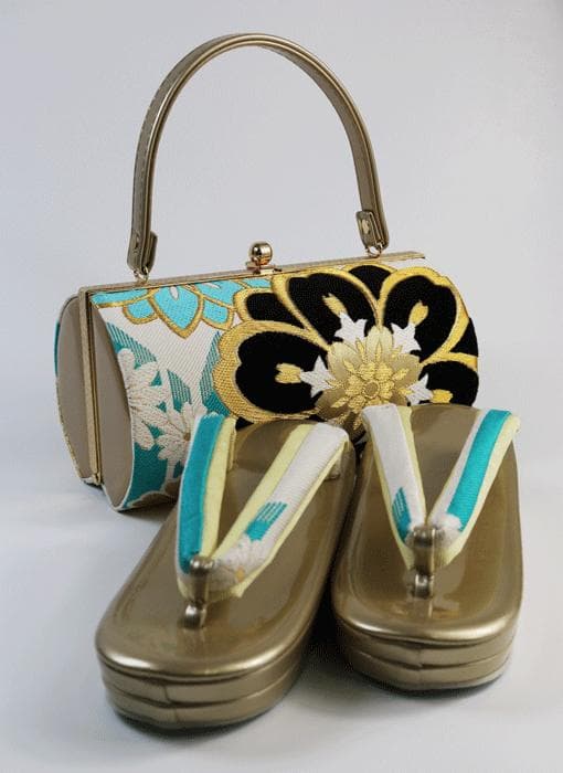 kon(๑╹ω╹๑ )kon　振袖用ゾーリバッグ　帯地　かかと高振袖　新品