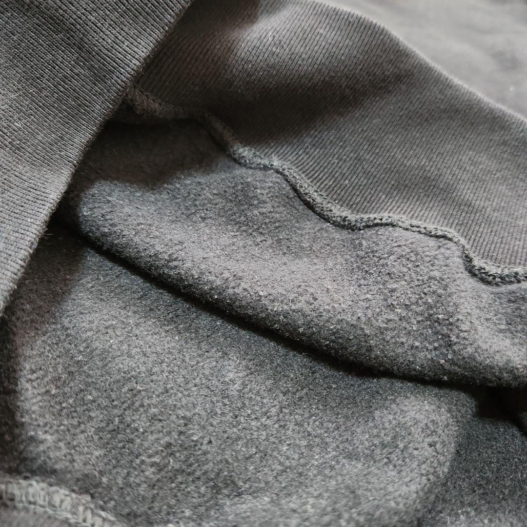 ☆Cph/Golf☆裏起毛OVERLAP LOGO クルースウェットS黒オレンジ