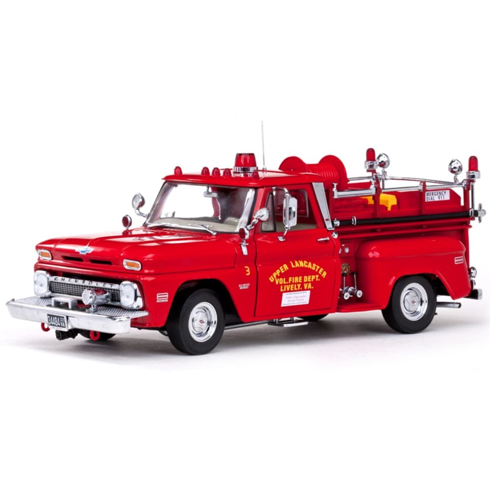 1/18 シボレー C-20 消防車 1965 レッド SunStar製ミニカー