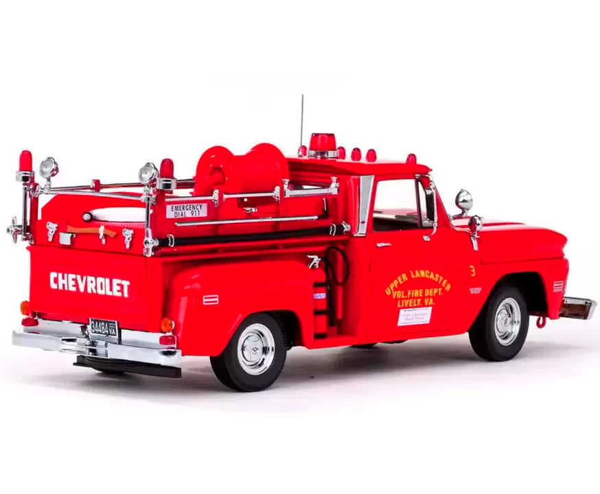 1/18 シボレー C-20 消防車 1965 レッド SunStar製ミニカー