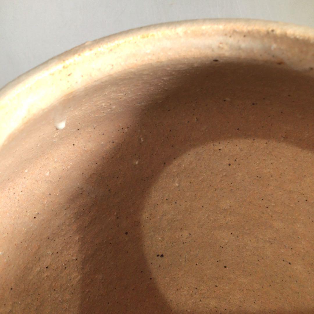 Ｎ４２６　水指　『宇田佐平造』『算玉刷毛目文』『一重口水指』　共箱　茶道具