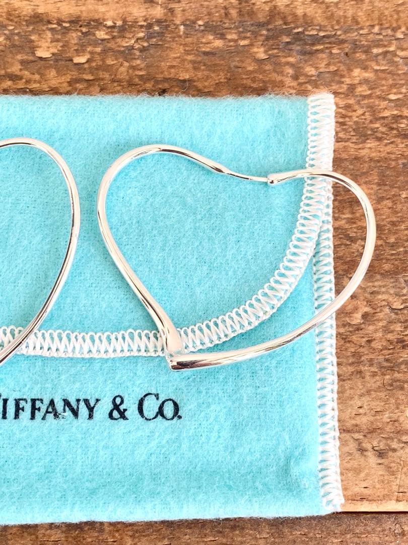 ティファニー エルサペレッティ オープンハートフープ ピアス M ミディアム