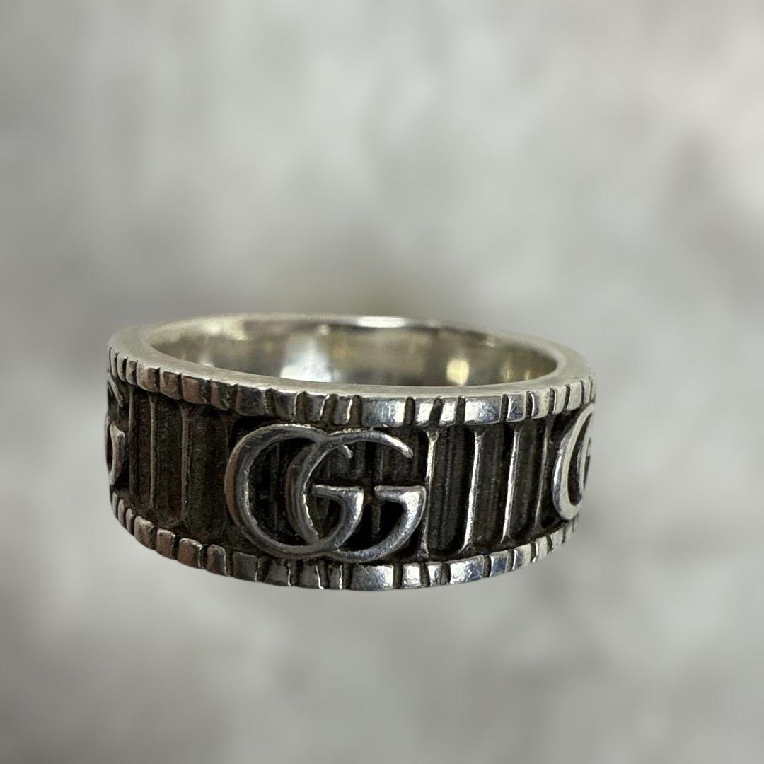 GUCCI グッチ ダブルG GGマーモント リング シルバー925 20号
