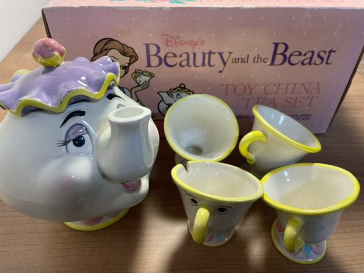 未使用ヴィンテージ1994年購入美女と野獣ティーセット