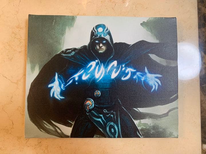 MTG キャンバスボード 精神を刻む者、ジェイス
