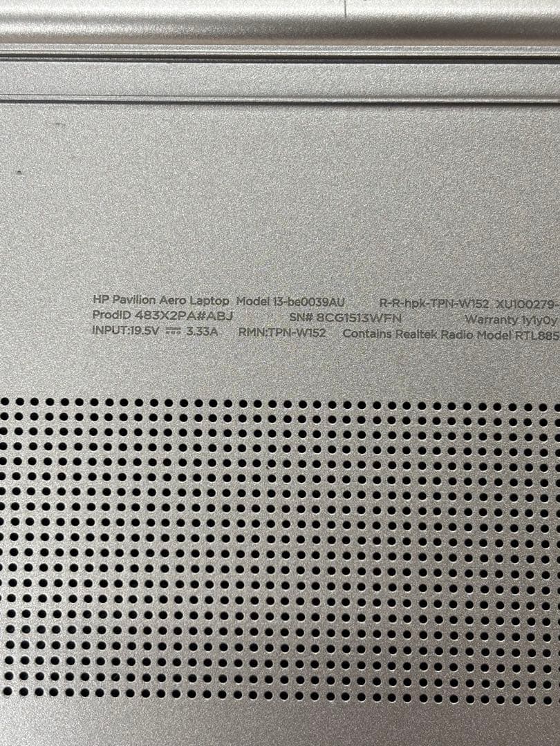 ◆HP Pavilion Aero 13◆超軽量◆Office付◆すぐ使える
