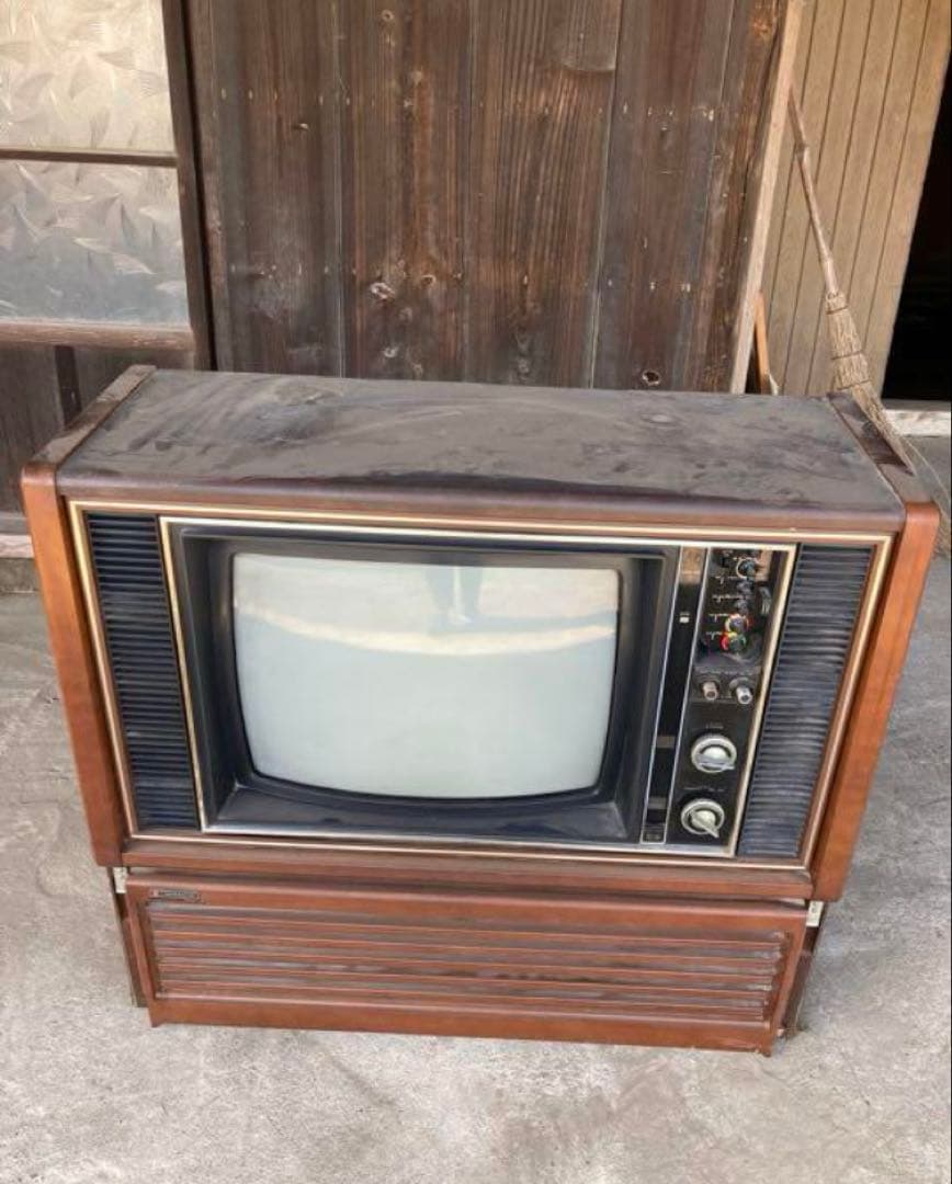 レトロ日立カラーテレビジョンCT-747テレビTV