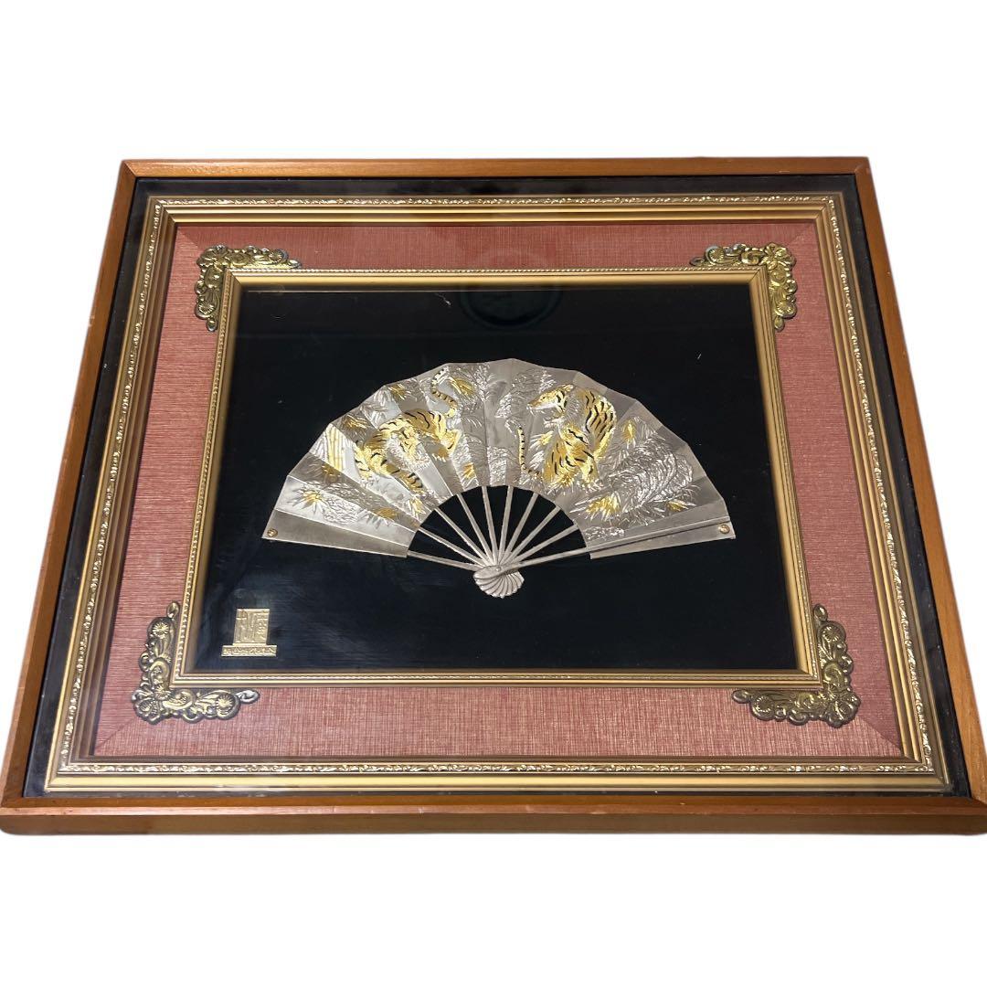 彫金純金純銀鍍金扇