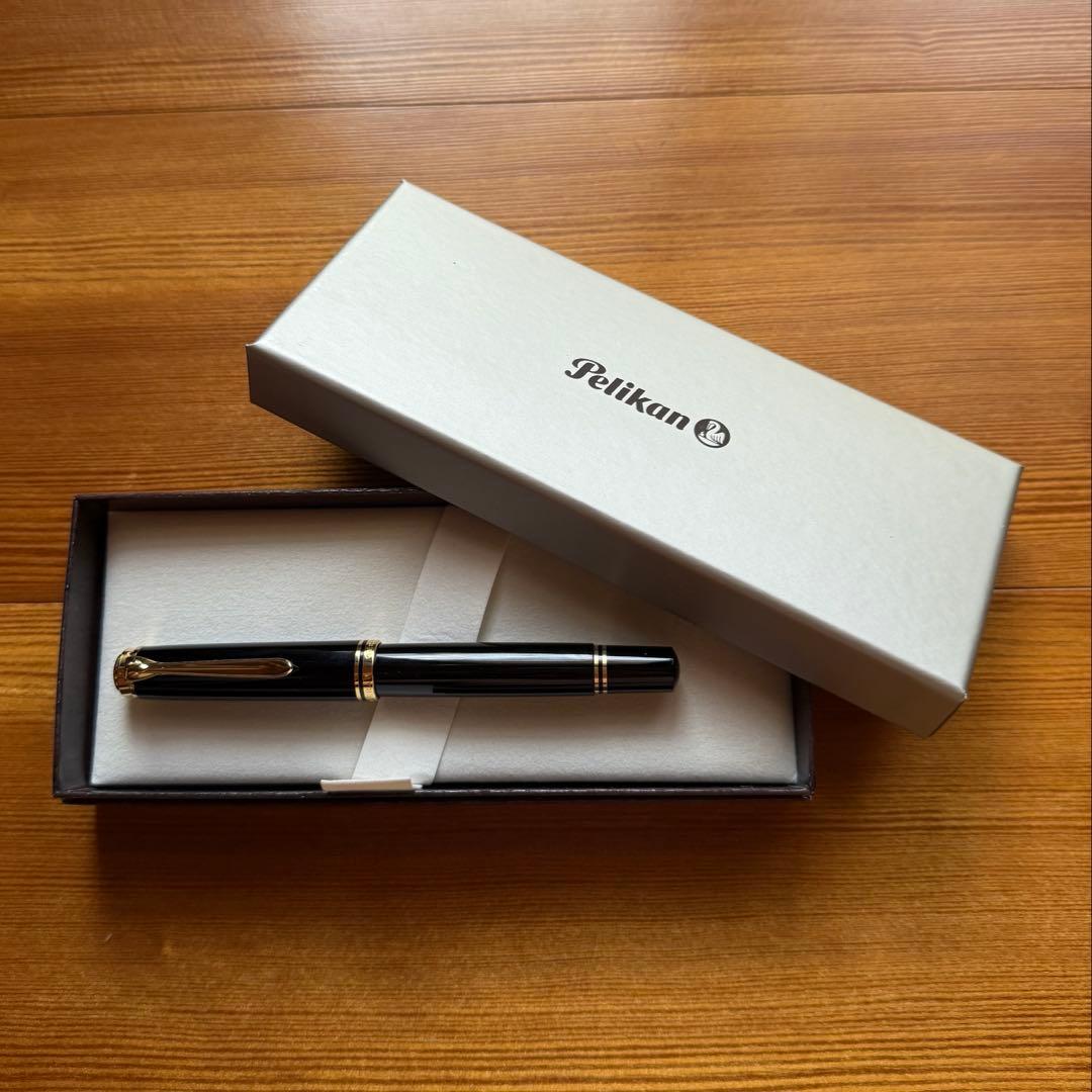 ペリカンスーべレーンM800・中字M・黒・未使用に近い・美品