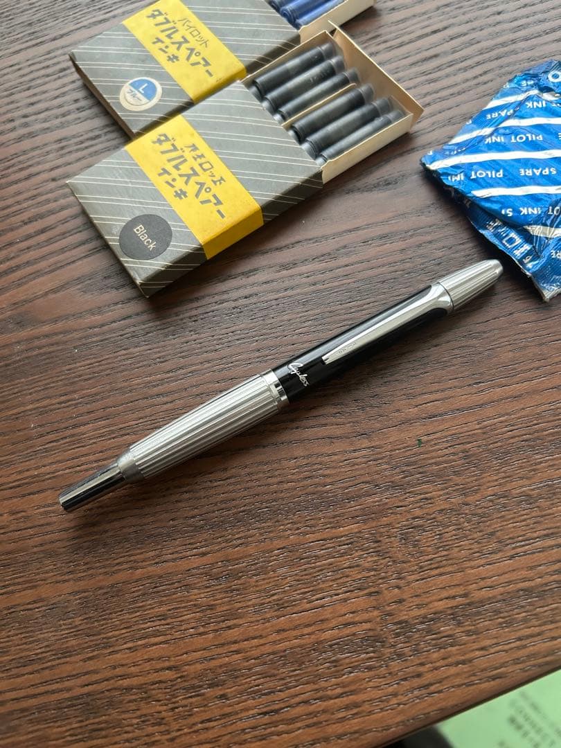 パイロット キャップレス 万年筆 蝕刻 食刻