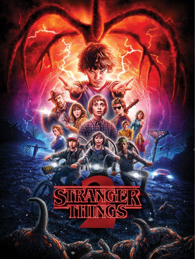ストレンジャーシングス2 木枠付きキャンバスポスターサイズ60cm× 80cm