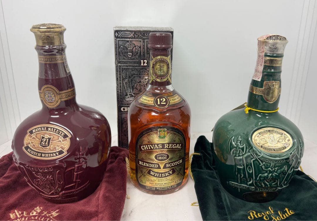 ★未開栓 ロイヤルサルート21年 Salute シーバス 3本