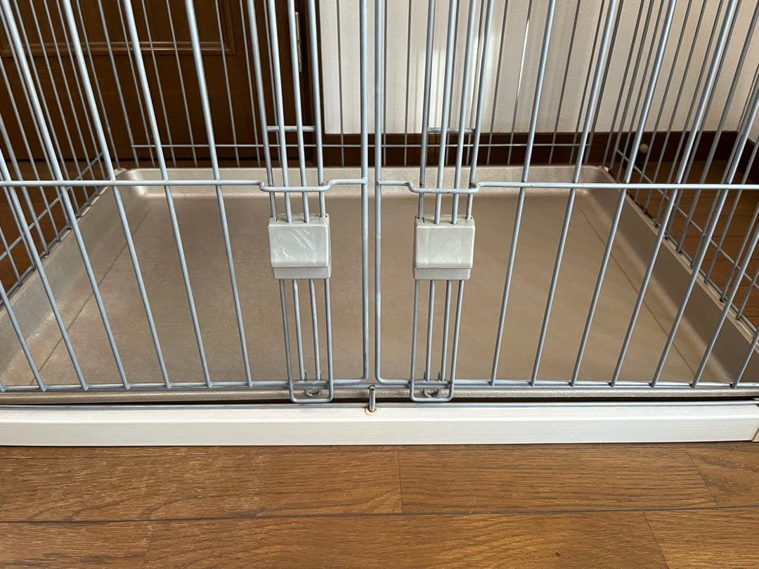 【送料込】アイリスオーヤマ 犬 ケージ ウッディサークル　アイボリー　屋根付き