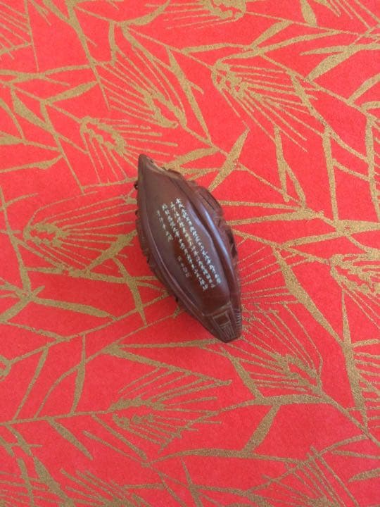 核彫刻　赤壁の賦　中国美術　 核彫刻   赤壁賦    珍品