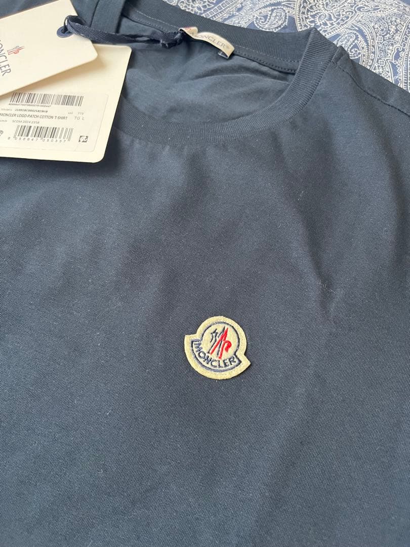 MONCLER Tシャツ Lサイズ ネイビー