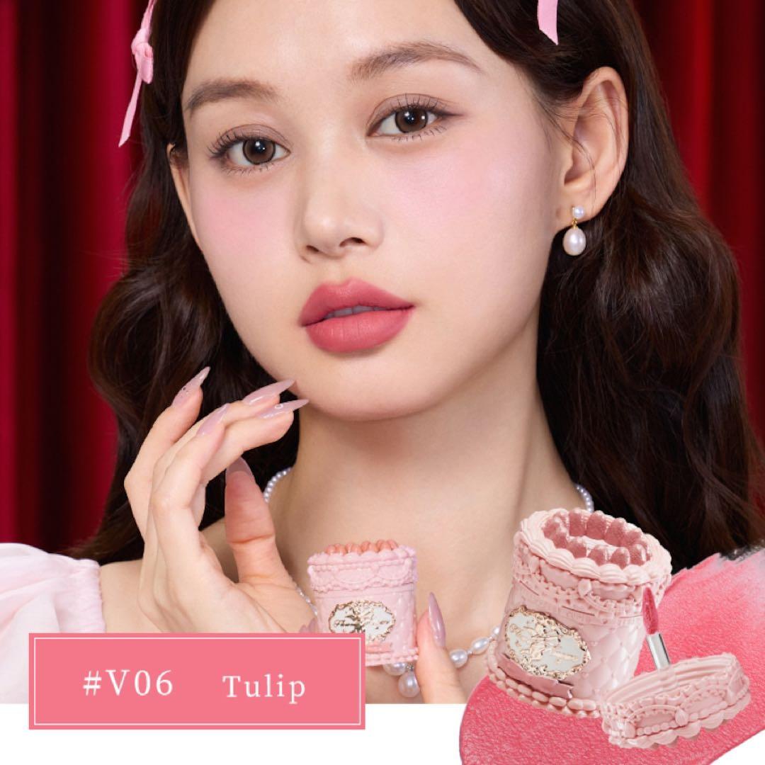 フラワーノーズ　ストロベリーキューピッド　ピンク色5点セット