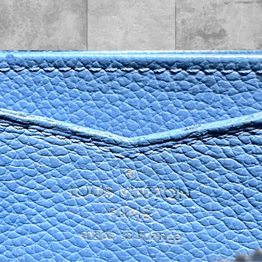 希少美品❣️ LV ルイヴィトン ジッピー ケース モノグラム ブルージーン