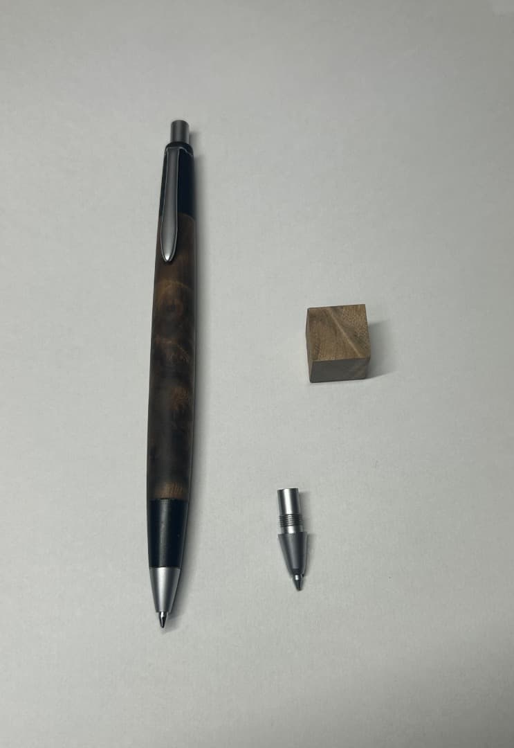 野原工芸 シャーペン 0.5mm マーブルウッド　旧型 固定式口金