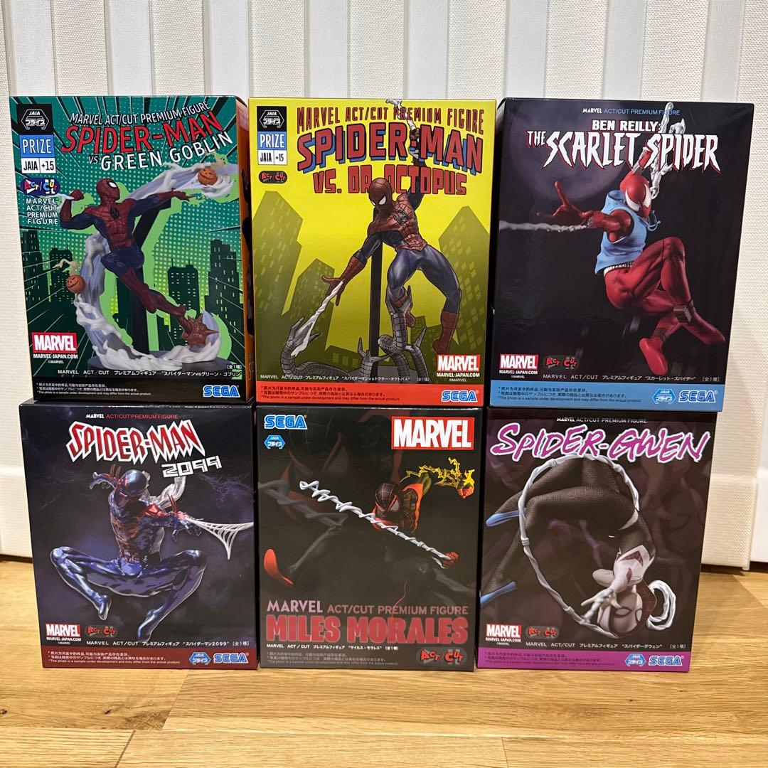 【未開封】ACT/CUT MARVEL スパイダーマン 6種セット