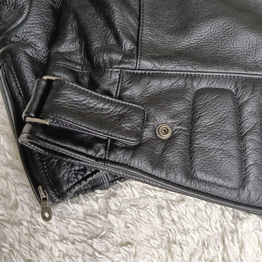 【美品】✨ハーレーダビッドソン シングルライダースジャケット ドクロ