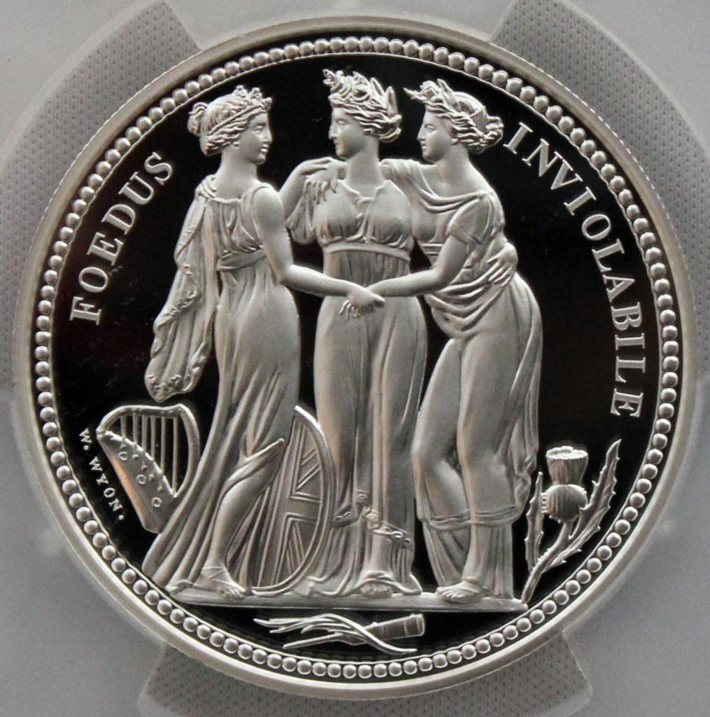 2020年 オルダニー スリーグレイセス 2オンス銀貨PCGS PR70DCAM