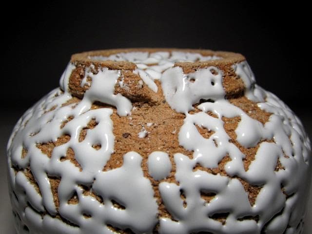 ＜お値引中＞十一代 三輪休雪 萩白茶碗「春雲」表千家十四代 而妙斎花押　m131