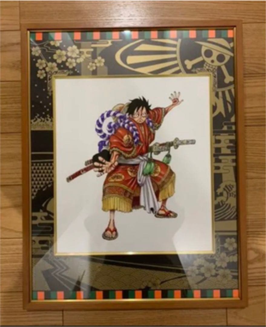 入手困難『ONE　PIECE』高級複製原画　隈取りルフィ　貴重