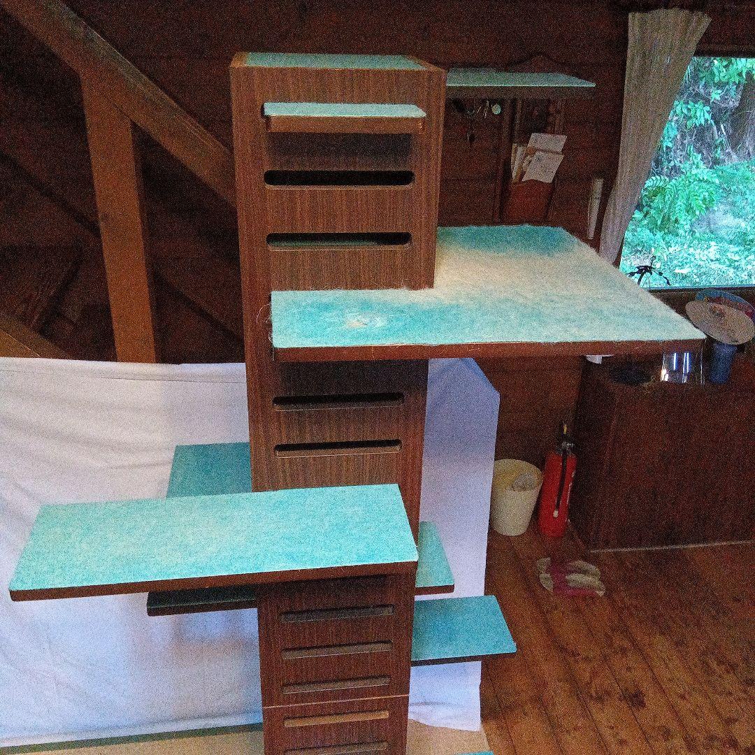 necobaco T 木製キャットタワー