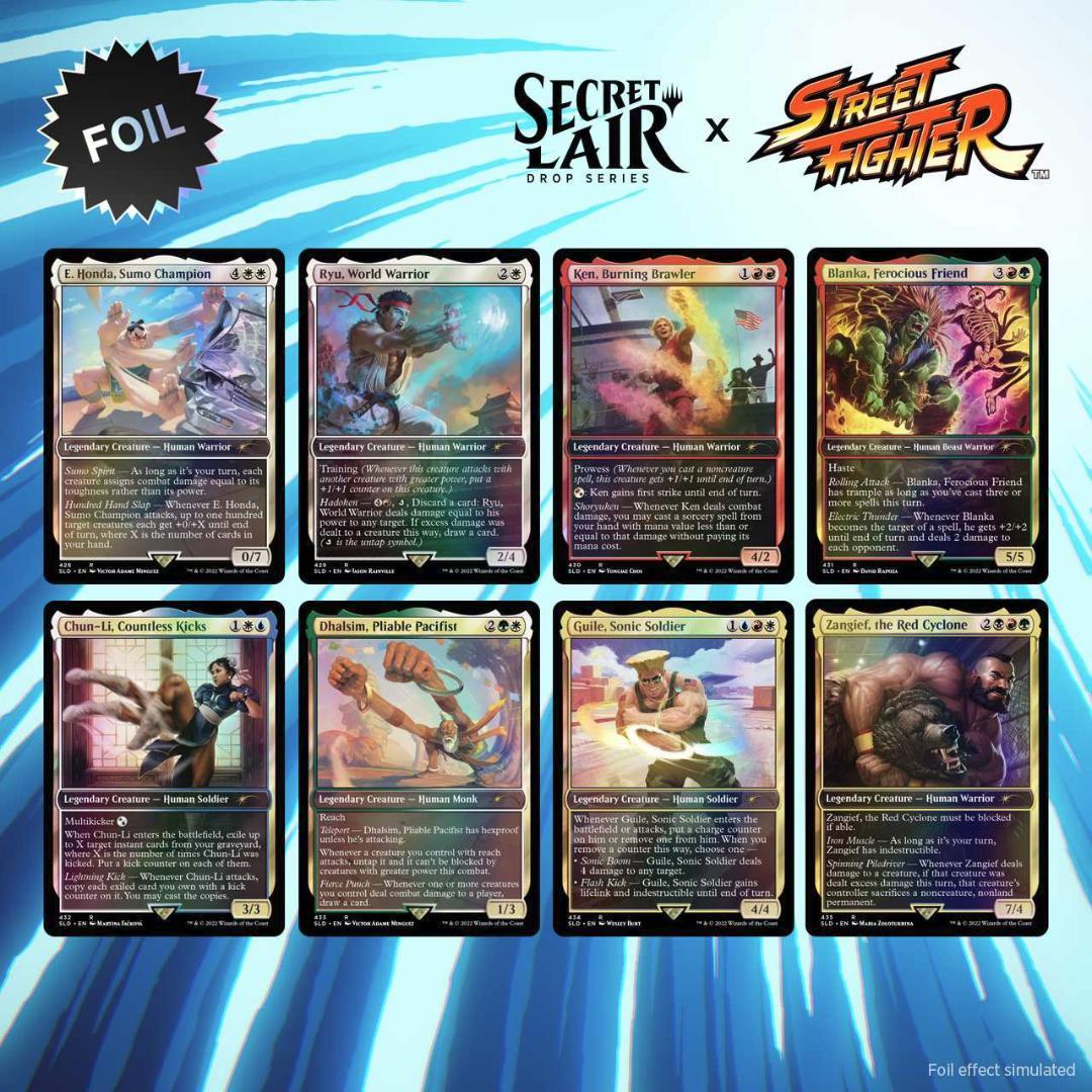 MTG SecretLair x StreetFighter Foil版