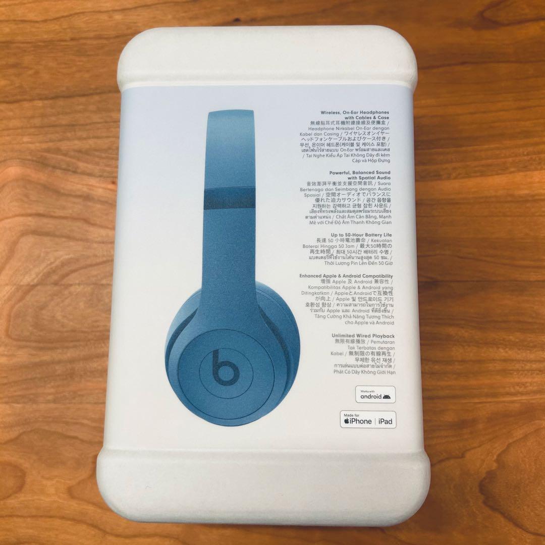 【新品未開封】Beats Solo 4 ワイヤレスヘッドフォン スレートブルー