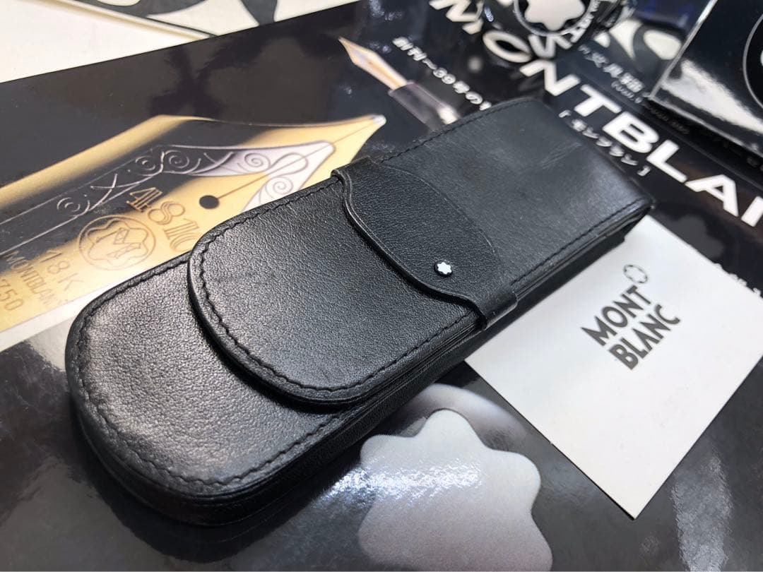モンブラン　★稀少なヴィンテージ初期型マイスター★シエナ本革ペンポーチNo906