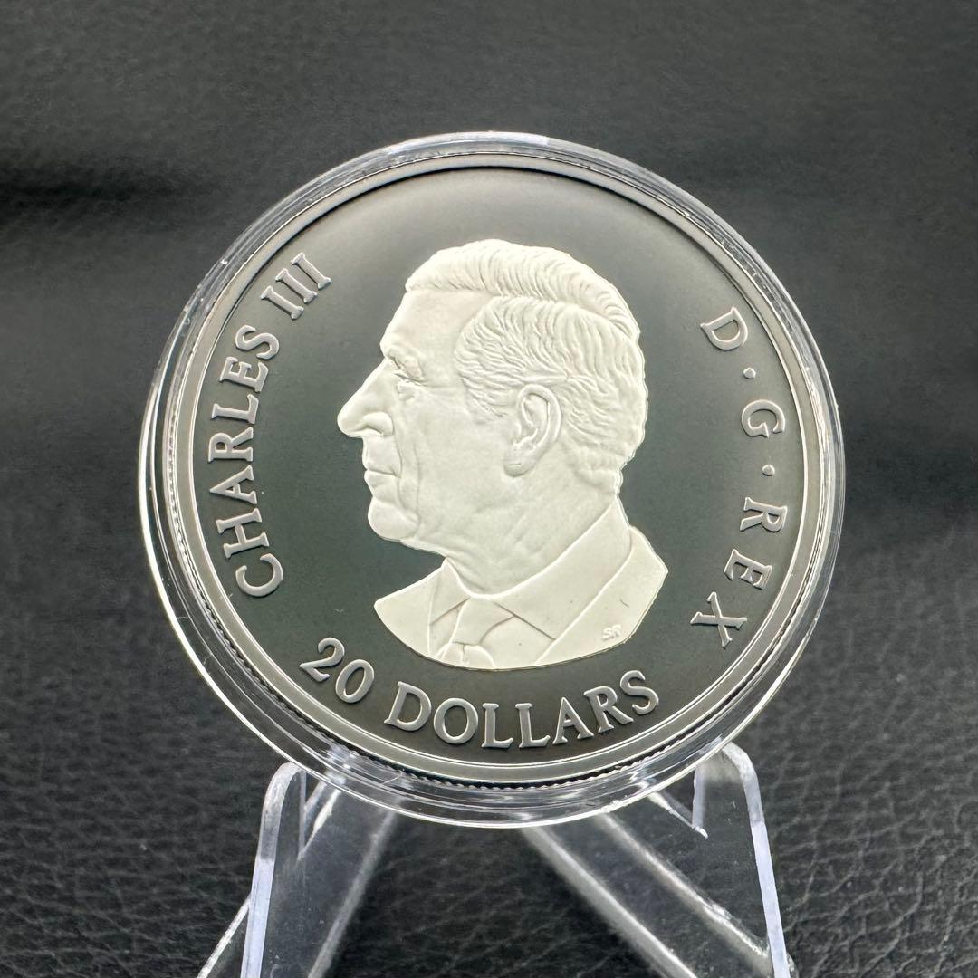 カナダ エレガントメイプルリーフ 銀貨 ブラックロジウム 艶消しプルーフ 保証書