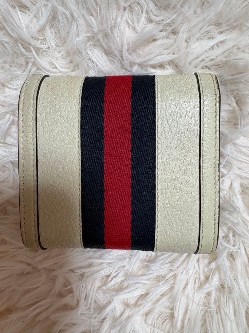 GUCCI GGロゴ 二つ折り財布 アイボリー